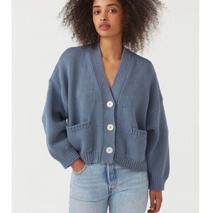 Babaa no 22 cardigan midnight ocean